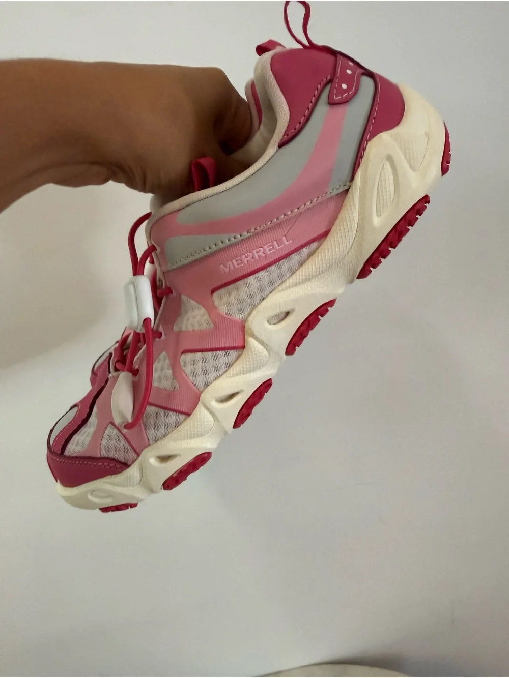 Merrell Kids Girls Children's Aquaterra Sprite Water Marlin Shoes Sz 4.5 US Pink